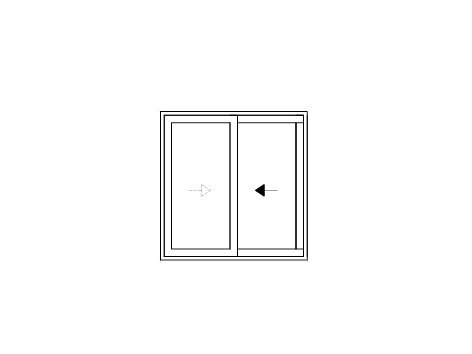 Schemat drzwi 2-częściowe