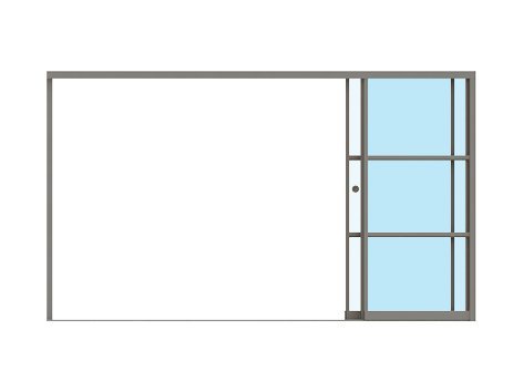 Steellook ściana otwarta