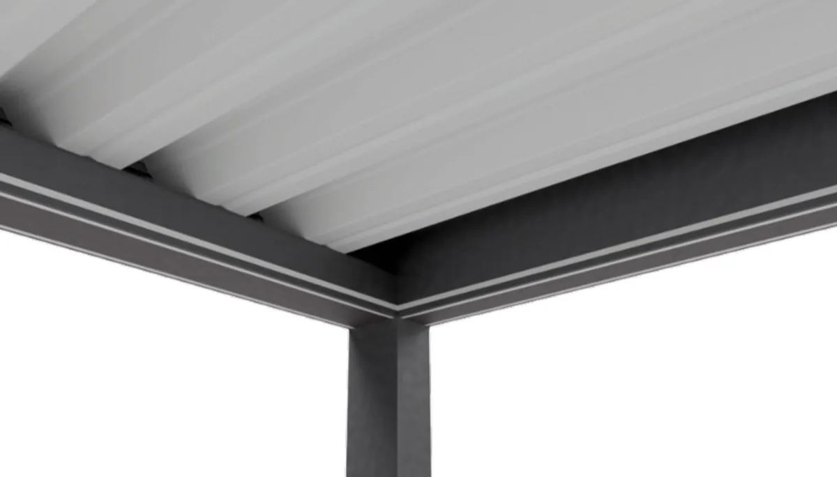 Carport — włóknina i LED Strips