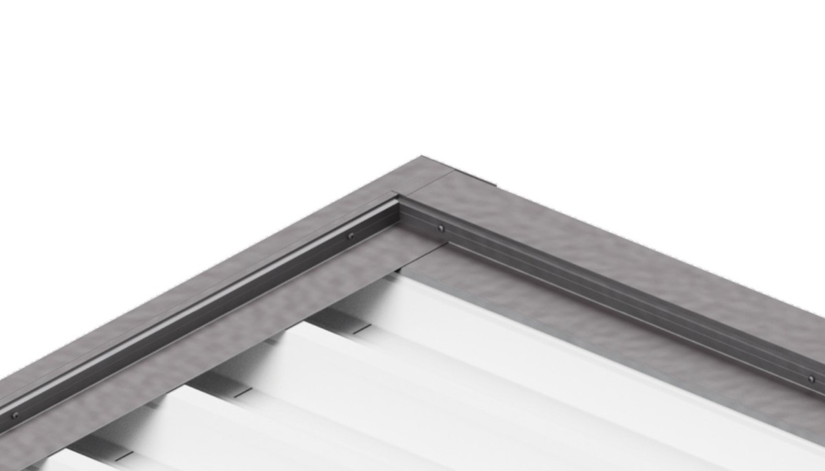 Carport — blacha trapezowa z góry