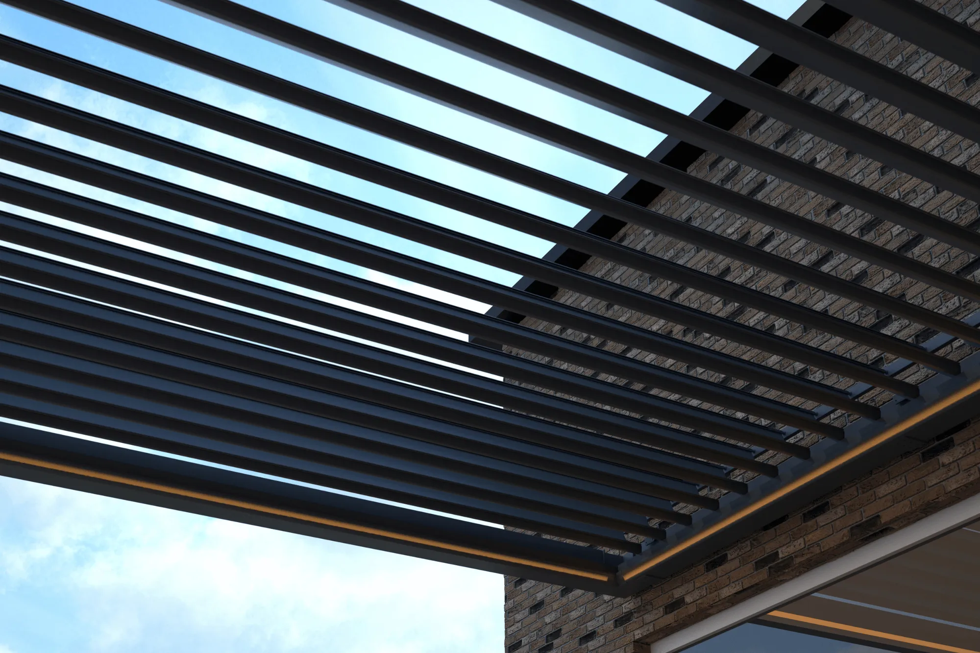 Pergola — wolnostojąca pergola aluminiowa z lamelami